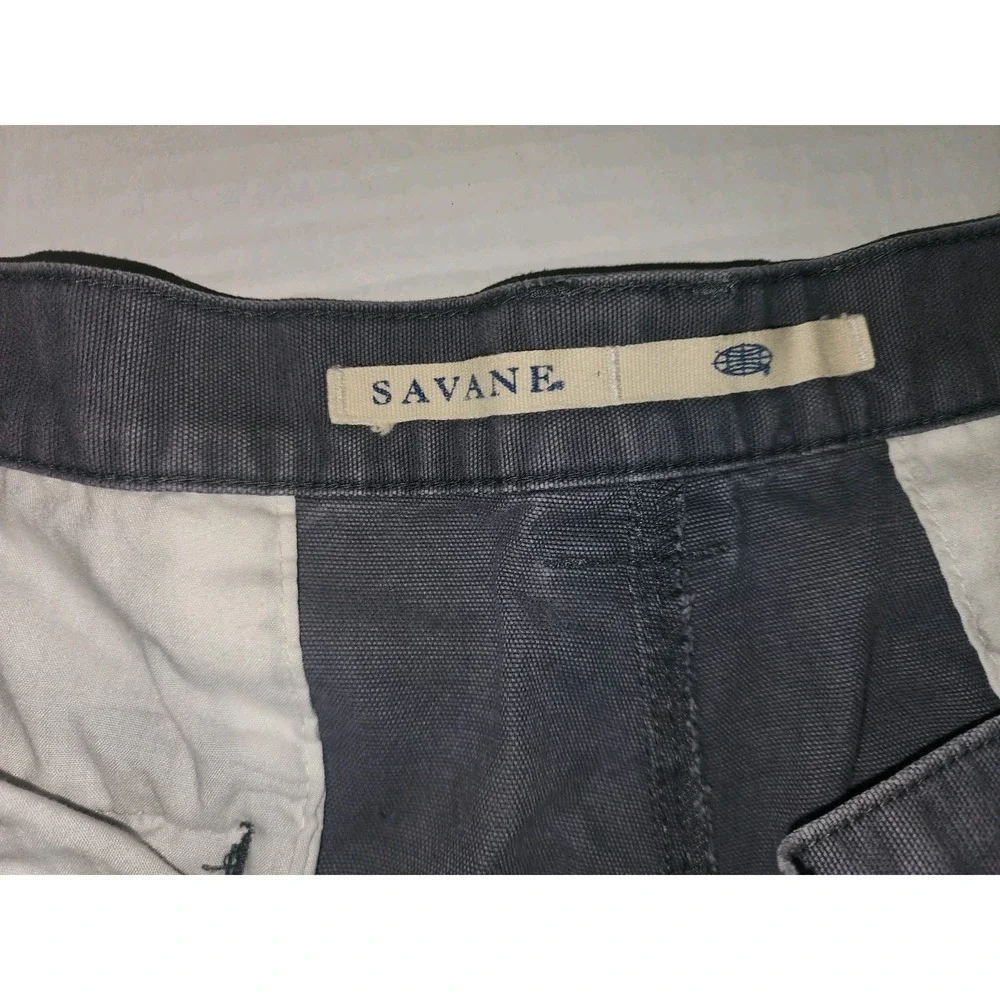 Savane Hiking Cargo Shorts Navy Blue Stretch Men's Size 42